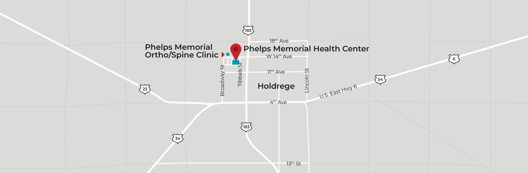 Map to Health Center