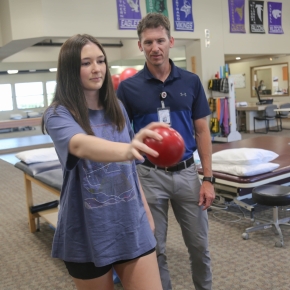 Physical Therapy with natalie reed and kyle minnick