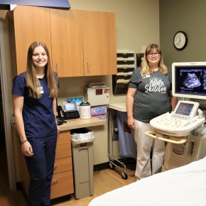 Ultrasound technologists at Phelps Memorial Health Center in Holdrege Nebraska