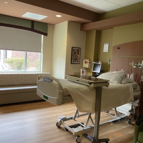Patient room 102 at Phelps Memorial Health Center in Holdrege, Nebraska