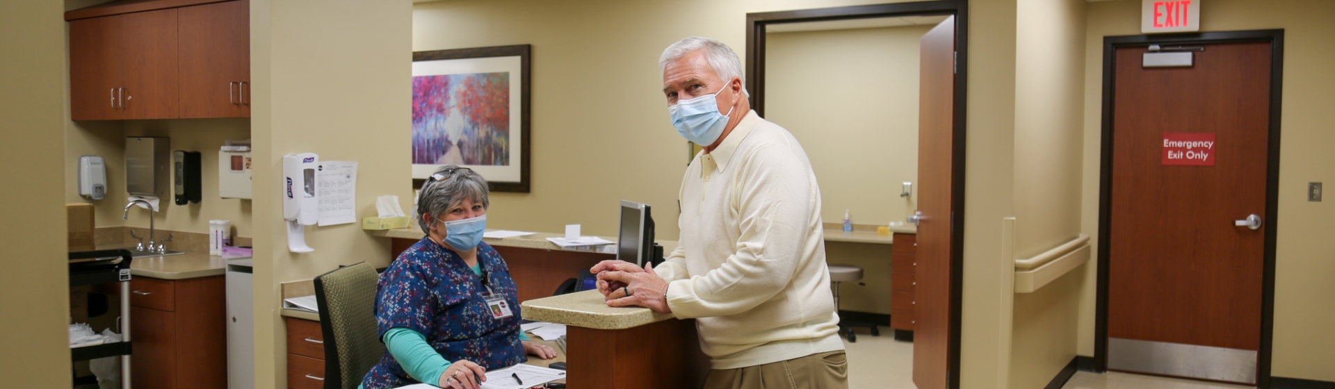 Urology doctor and nurse at specialty clinic Holdrege Nebraska Phelps Memorial Health Center