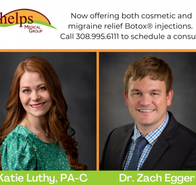 Katie Luthy and Zach Egger offer botox for migraine relief at Phelps Medical Group