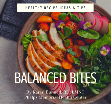 Phelps Memorial Dietician balanced bites healthy plate