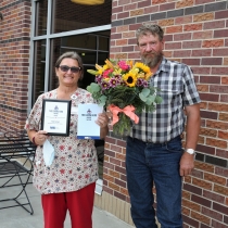 Val Lind Recieves Caring Kind Award