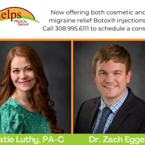Katie Luthy and Zach Egger offer botox for migraine relief at Phelps Medical Group