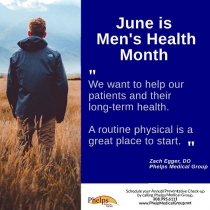 June is Men's Health Month