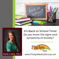 Signs of Anxiety and Stress. Back to School Katie Luthy